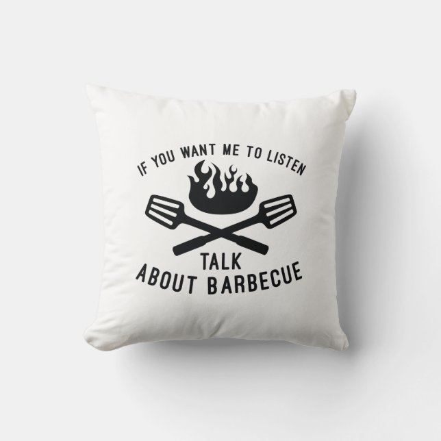 Talk About Barbecue Cushion (Front)