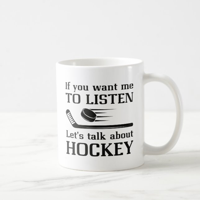 Talk About Hockey Coffee Mug (Right)