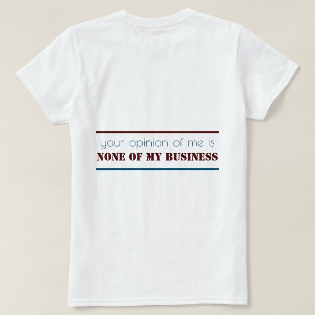 Talk About Me T-Shirt (Design Back)