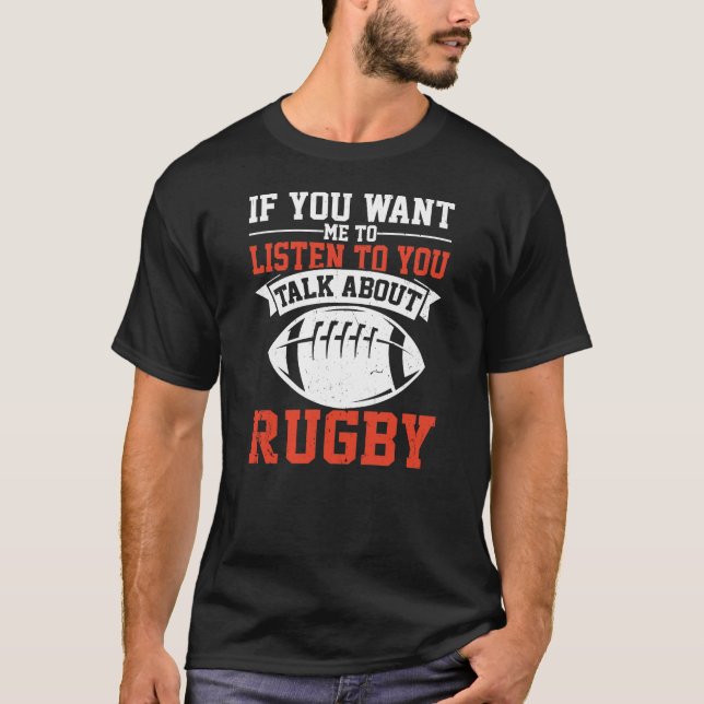 Talk About Rugby T-Shirt (Front)