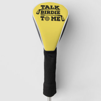 Talk Birdie To Me - Funny Golf Golfer Golfing Gift Golf Head Cover