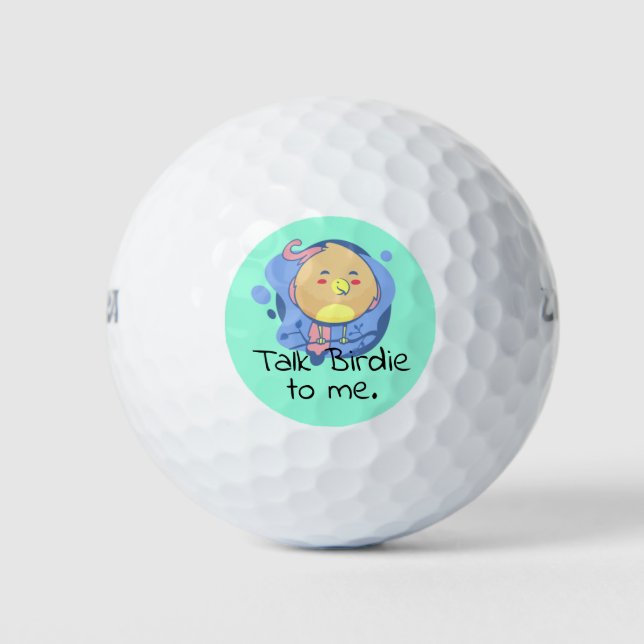 Talk Birdie to Me Golf Balls (Front)