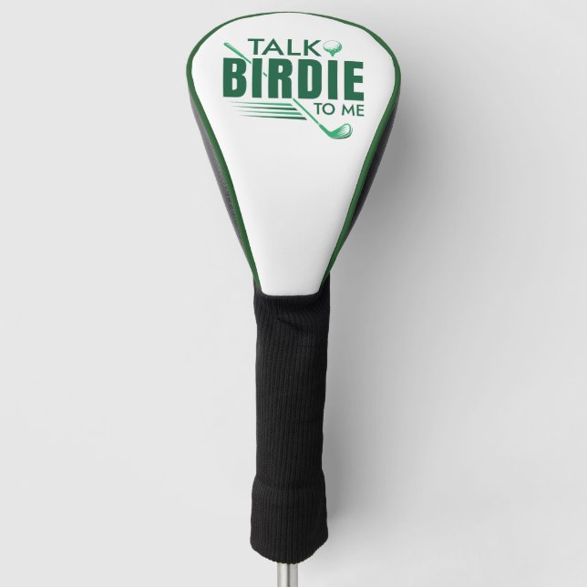 Talk Birdie To Me Golf Head Cover (Front)