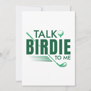 Talk Birdie To Me Thank You Card