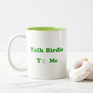 Talk Birdie To Me Two-Tone Coffee Mug