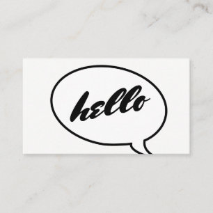 Talk Bubble Business Card