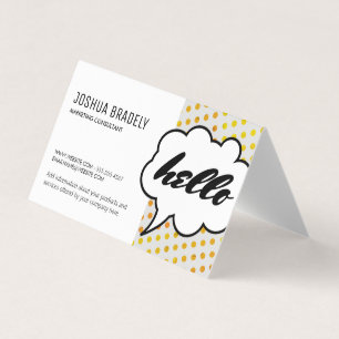 Talk Bubble II / Dot Pattern Business Card