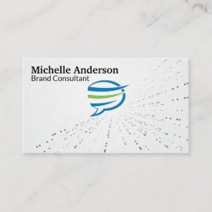 Talk Bubble Logo Corp Business Card