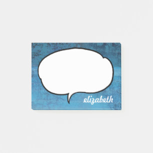 Talk Bubble Personalised Name Post-it Notes