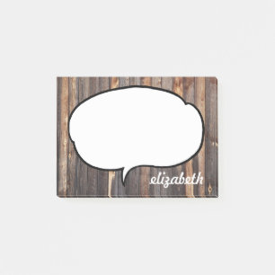 Talk Bubble Personalised Name Post-it Notes