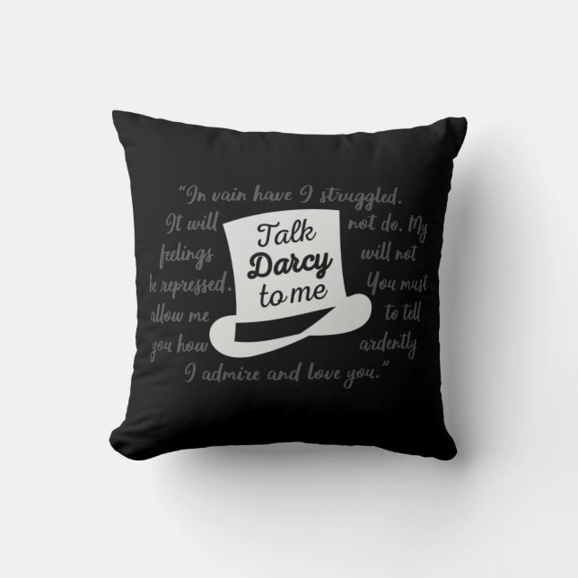 Talk Darcy To Me II Cushion (Front)