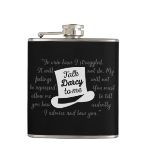 Talk Darcy To Me II Hip Flask