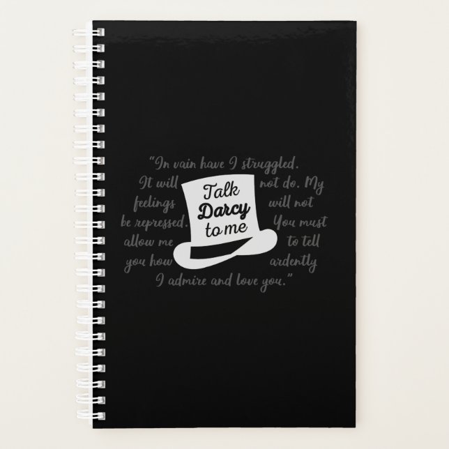 Talk Darcy To Me II Planner (Front)