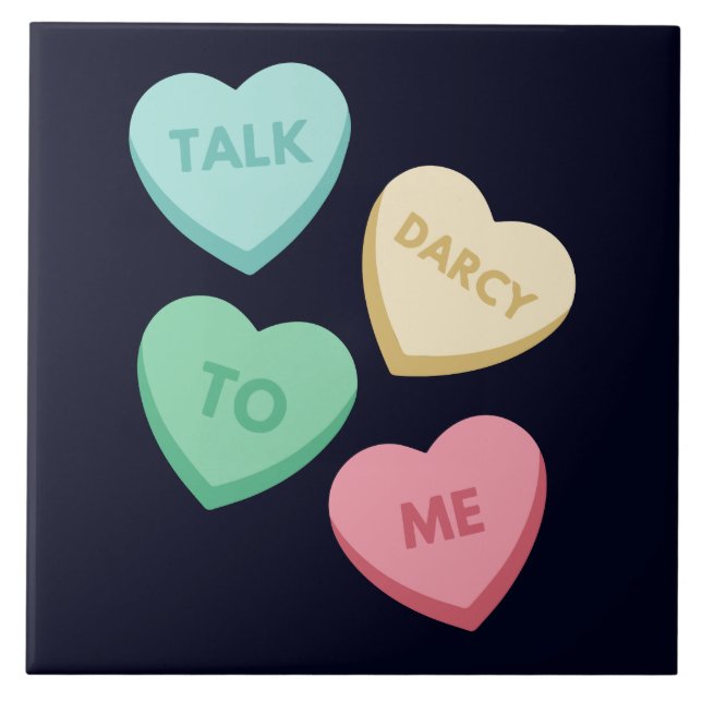 Talk Darcy To Me III Tile (Front)