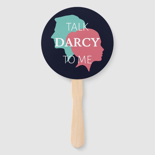 Talk Darcy To Me IV Hand Fan (Front)