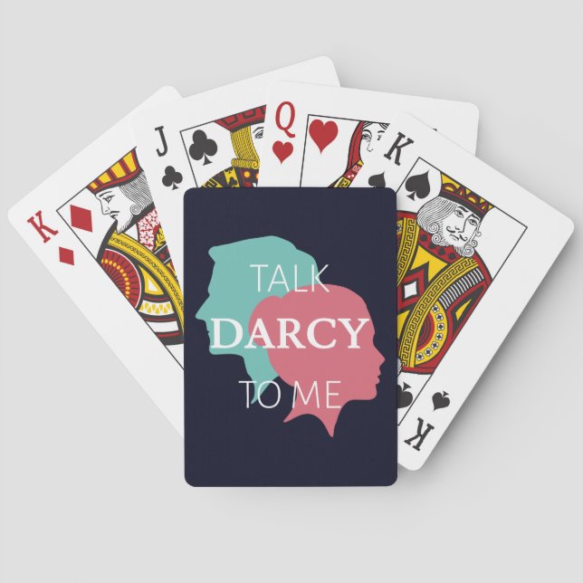 Talk Darcy To Me IV Playing Cards (Back)