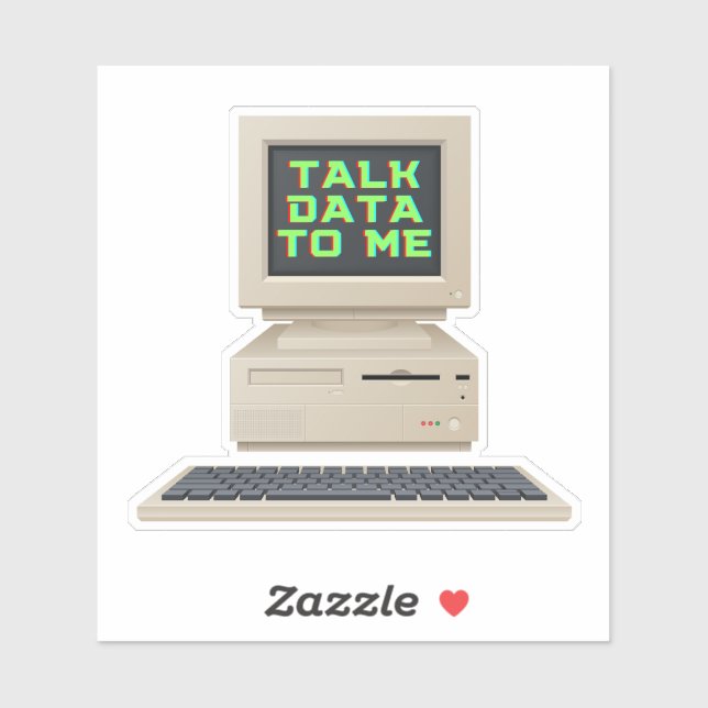 TALK DATA TO ME VINTAGE COMPUTER (Sheet)