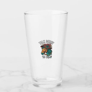 Talk Derby Horse Vintage Engraving Design Glass