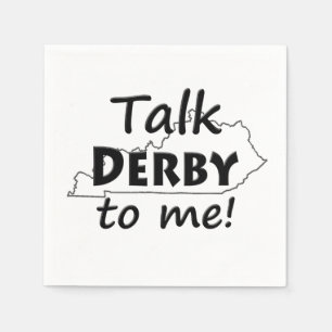 Talk Derby to me   Derby Horse Race Party Napkin