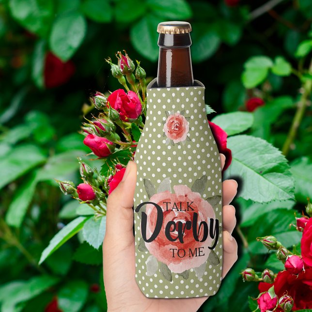 Talk Derby to Me Floral Bottle Cooler (Talk Derby to Me Floral Bottle Coolers)