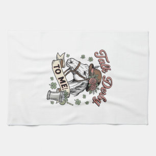 Talk Derby To Me Horse Mint Julep Vintage Shirt_1 Tea Towel