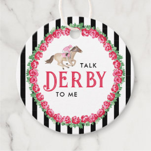 Talk Derby to Me Horse Race Derby Bridal Shower Favour Tags