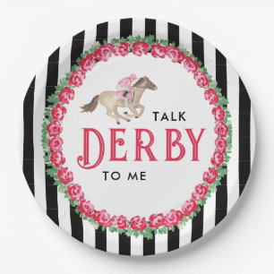 Talk Derby to Me   Horse Race Derby Bridal Shower Paper Plate