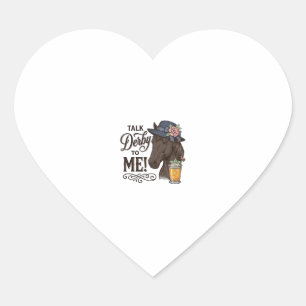 Talk Derby to Me Horse Vintage Engraving Shirt_1 Heart Sticker