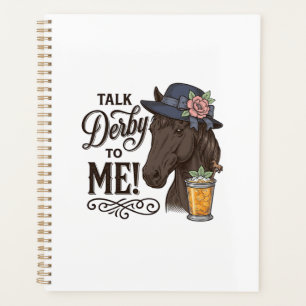 Talk Derby to Me Horse Vintage Engraving Shirt_1 Planner