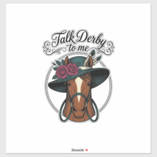 Talk Derby To Me Vintage Horse Hat Design
