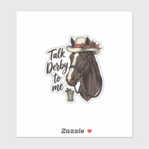 Talk Derby To Me Vintage Horse Racing Shirt Design
