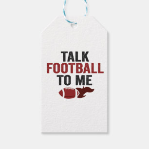 Talk Football To me Funny Football Fantasy Fall  Gift Tags
