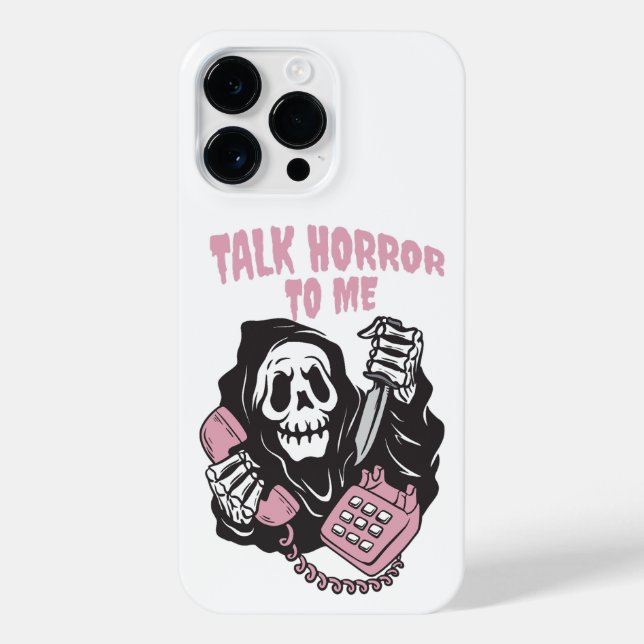 TALK HORROR TO ME GRIM REAPER PHONE iPhone CASE (Back)