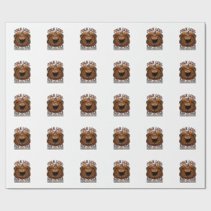 Talk Less Drink More Coffee Cup Halloween Pumpkins Wrapping Paper