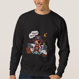 Talk like a Pirate Day Fun Cartoon Pirate Sweatshirt