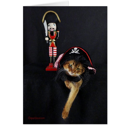 Talk Like a Pirate Day Somali Cat Card