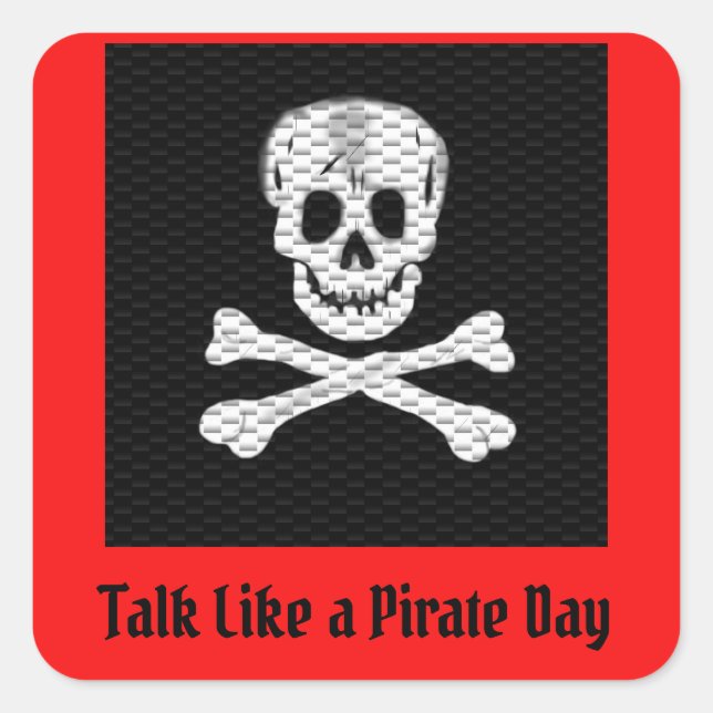Talk Like a Pirate Day Square Sticker (Front)