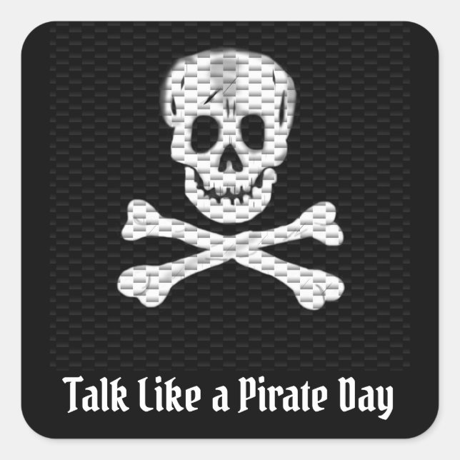Talk Like a Pirate Day Square Sticker (Front)