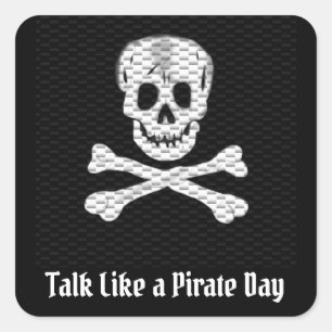 Talk Like a Pirate Day Square Sticker