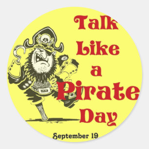 Talk Like a Pirate Day Sticker