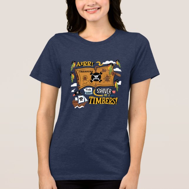 Talk Like a Pirate Day Tri-Blend Shirt (Front)