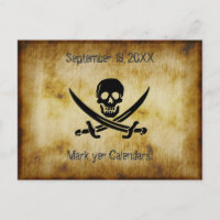 Talk Like a Pirate Party Invitation Postcard