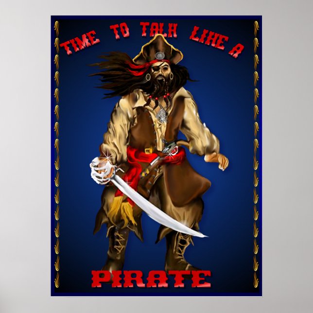 Talk Like A Pirate...Poster Poster (Front)