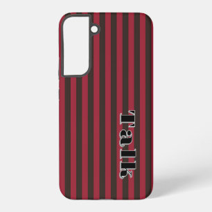 Talk Logo Red Black Stripes Samsung Phone Case