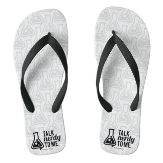 Talk Nerdy Flip Flops