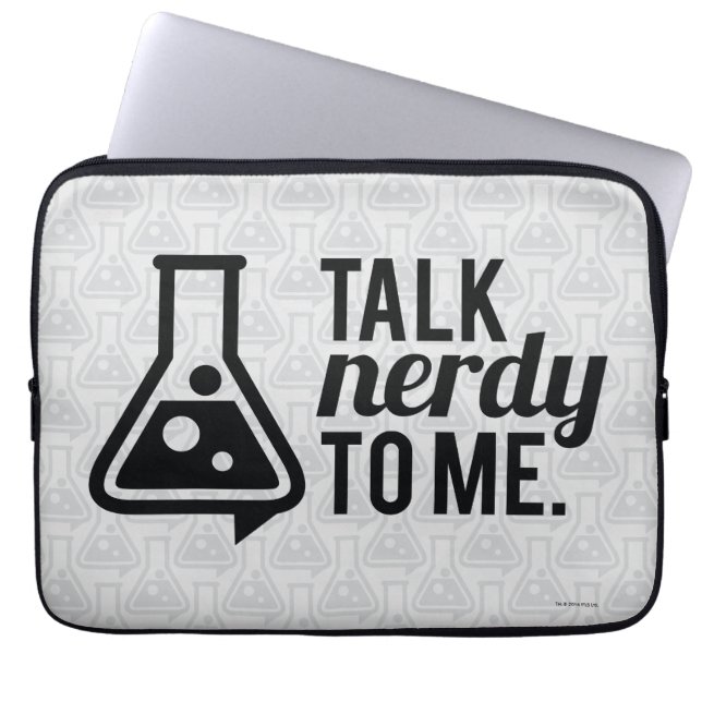 Talk Nerdy Laptop Sleeve (Front)