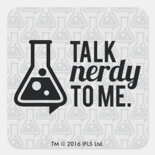 Talk Nerdy Square Sticker