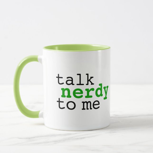 Talk nerdy to me mug (Left)