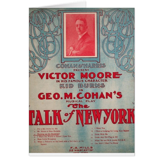 Talk of New York, Cohan, Victor Moore (Front)