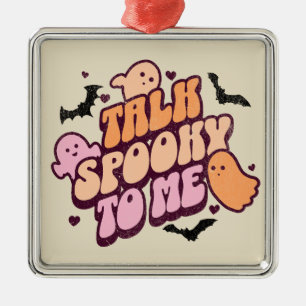 Talk spooky to me metal tree decoration